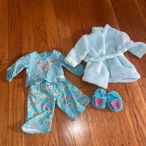 American Girl PJs + Bathrobe